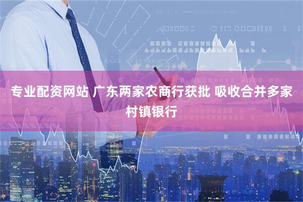 专业配资网站 广东两家农商行获批 吸收合并多家村镇银行